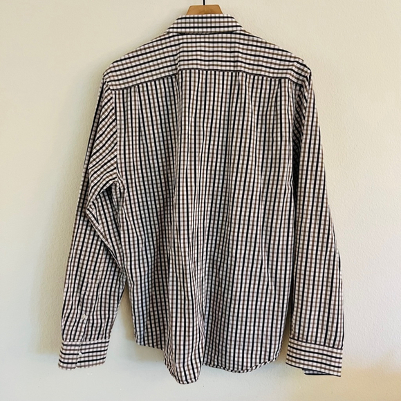 Gap/Old Navy Men's Plaid & Striped Button Uo Shirts Size Large - Set of 4 - Picture 7 of 9